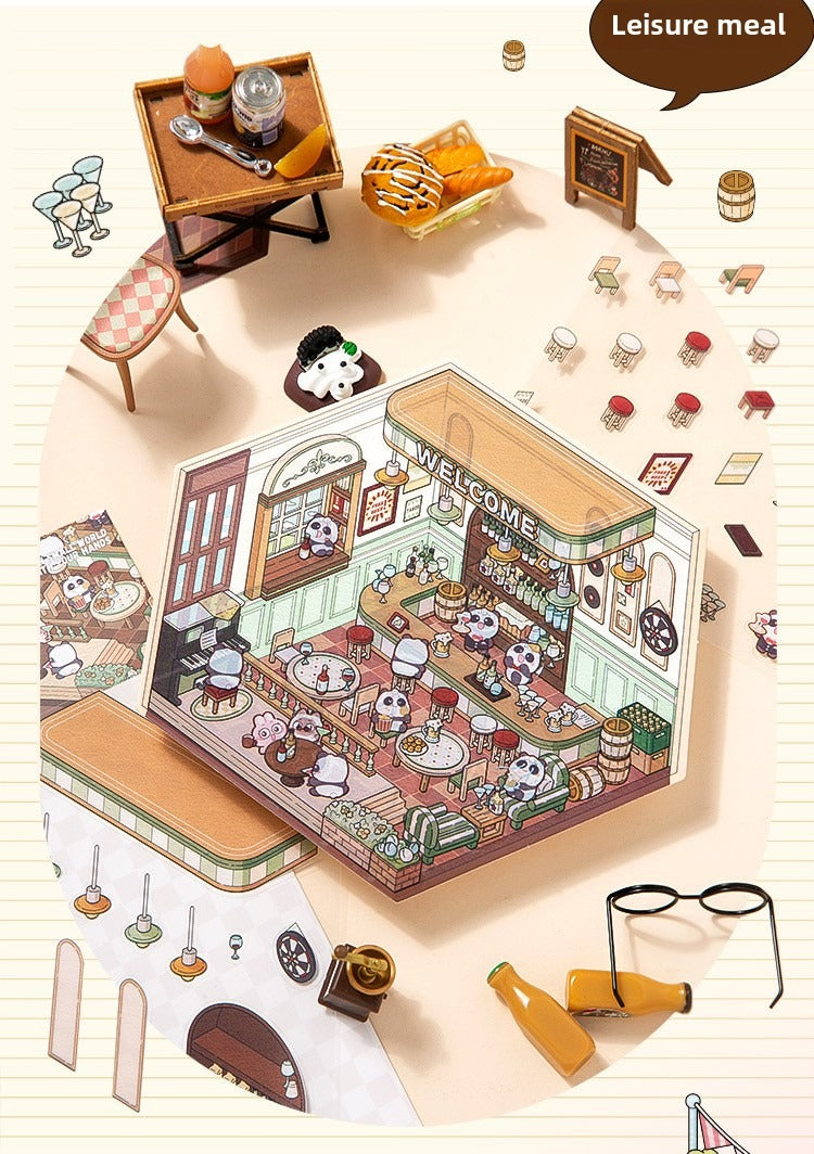 XinMo 3D Scene Sticker  PLUS - Stress Relief No-Cut DIY Miniature House Kit