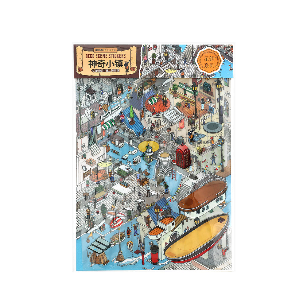 JRYY Drop 24 Scenery stickers 3D DIY Landscape sticker decompression toy