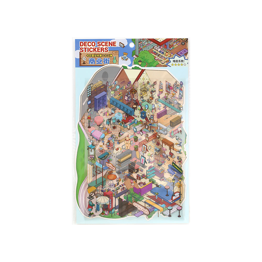 JRYY Drop 22 Scene Sticker 3D DIY Decompress Toys, Paste Pictures