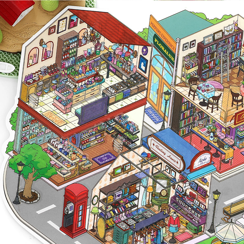 JRYY Drop 22 Scene Sticker 3D DIY Decompress Toys, Paste Pictures