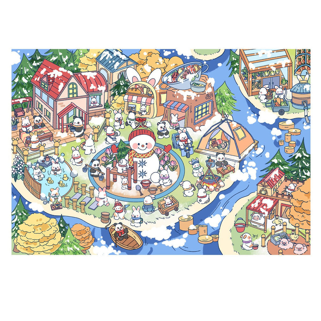 LeeSen DIY 3D Scene Stickers – Create Detailed Cartoon Landscapes with Animal Characters, Ideal for Adult Stress Relief &amp; Enhancing Kids’ Focus; Works on Mobile &amp; Tablet