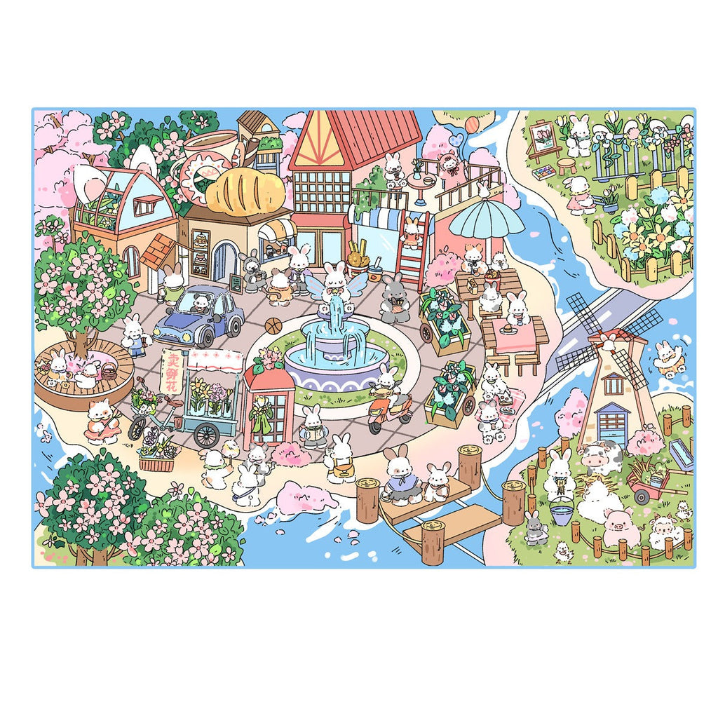 LeeSen DIY 3D Scene Stickers – Create Detailed Cartoon Landscapes with Animal Characters, Ideal for Adult Stress Relief &amp; Enhancing Kids’ Focus; Works on Mobile &amp; Tablet