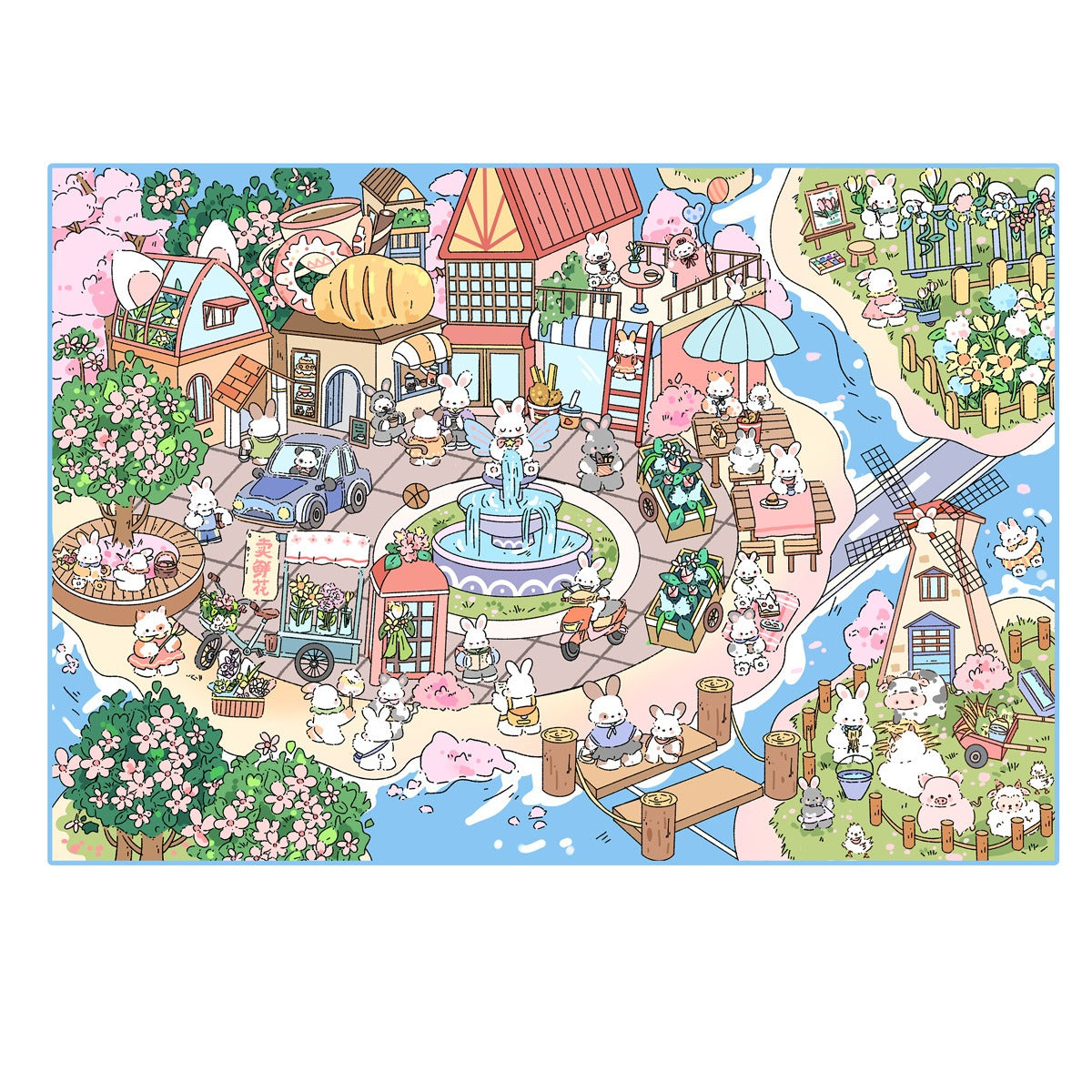 LeeSen DIY 3D Scene Stickers – Create Detailed Cartoon Landscapes with Animal Characters, Ideal for Adult Stress Relief &amp; Enhancing Kids’ Focus; Works on Mobile &amp; Tablet