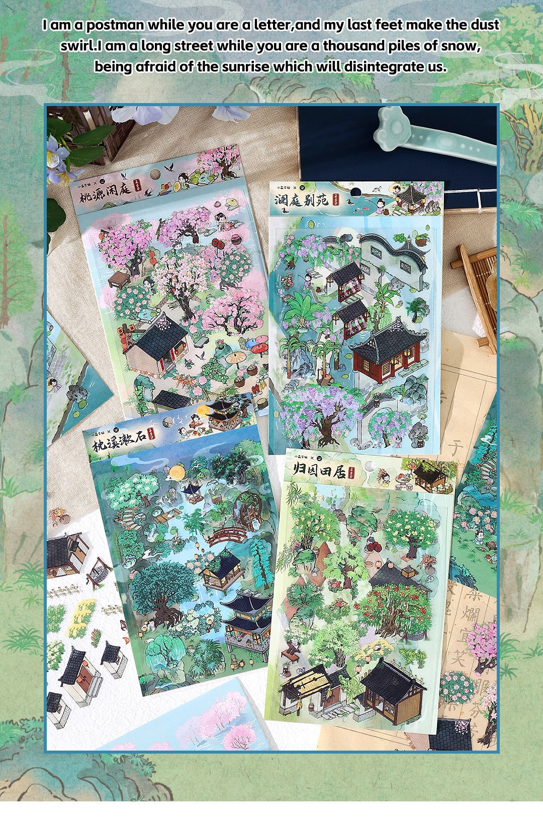 MR Drop 4 DIY 3D Sticker Scene, Cute Cartoon Animal Patterns, Stress Relief Therapy Stickers for Adults & Kids, Reusable Isometric Scene Stickers, Gift for Craft Lovers